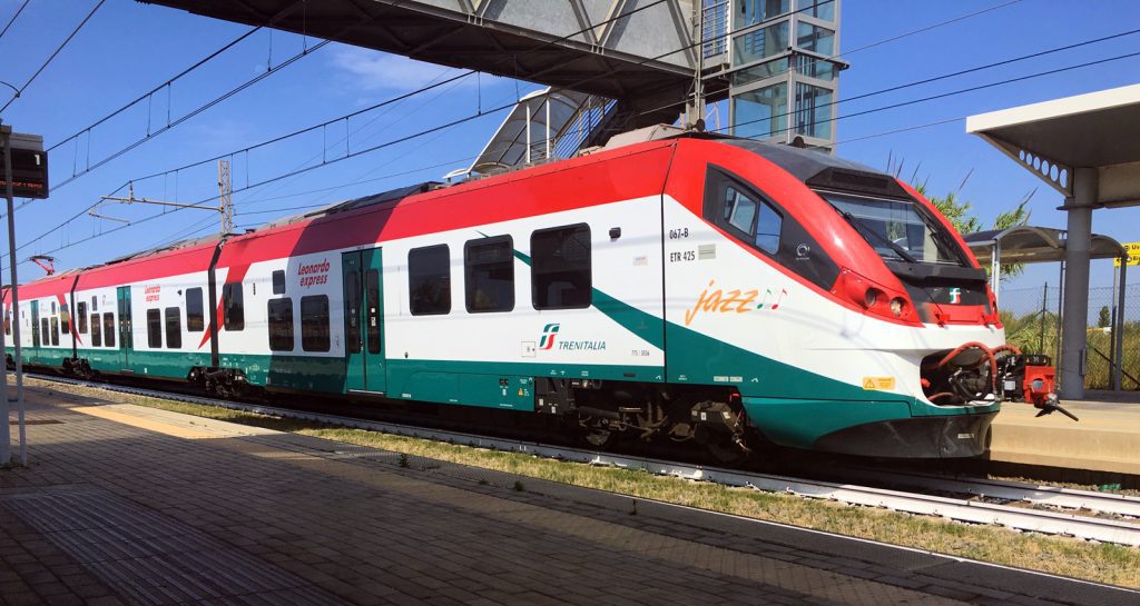 Fiumicino airport Leonardo Express train