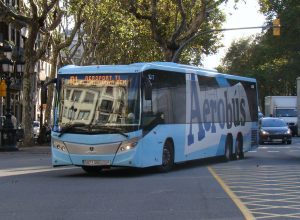Aerobus from Barcelona airport to city Aerobus from Barcelona airport to city