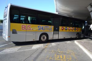 SIT bus - Welcome Pickups SIT bus waiting on the platform