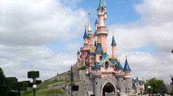 Photo of a princess castle at Disneyland Paris.