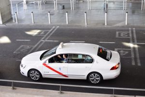 Madrid airport taxi Madrid airport white taxi departing from airport