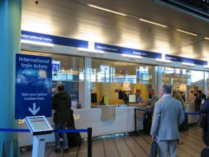 Amsterdam airport train ticket counters Amsterdam airport train ticket counters