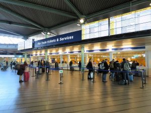 Amsterdam airport train ticket counters Amsterdam airport train ticket counters
