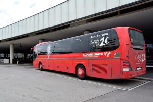 Vienna airport Slovak Lines bus