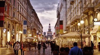 Milan city center