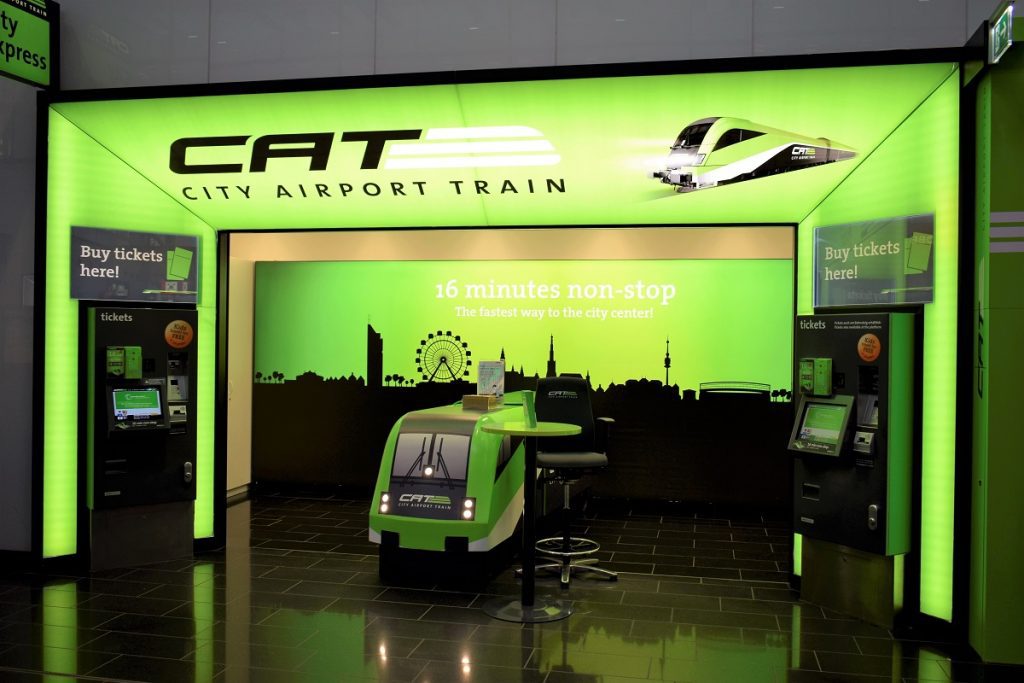 Vienna City Airport Train ticket machines