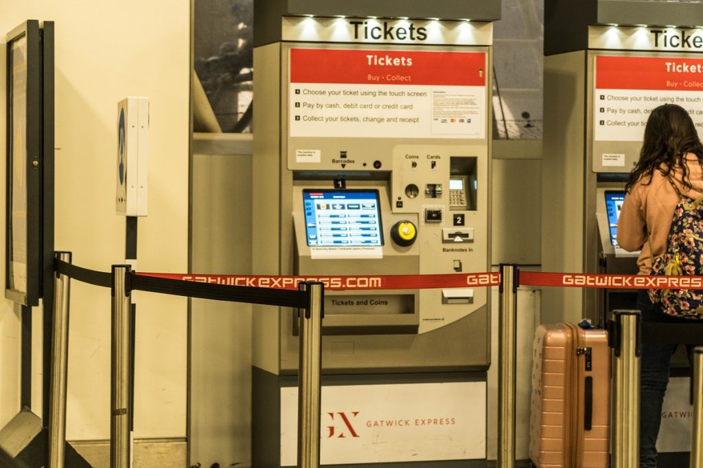 Gatwick Express ticket machines