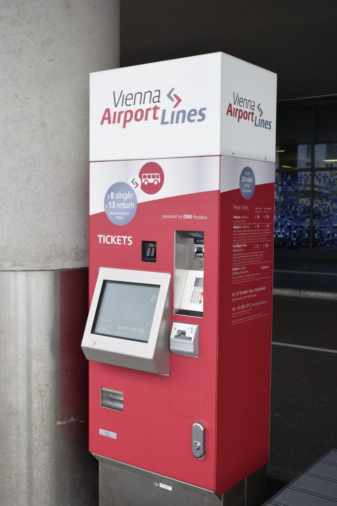 Vienna Airport Lines bus ticket machine