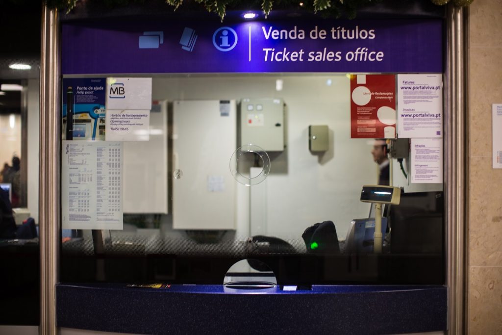 Lisbon airport Metro ticket counter.  You can purchase your ticket for your journey from lisbon airport to sintra but you will need to make a change along the way.