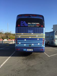 Limassol airport Express bus Limassol airport Express bus waiting on the platform