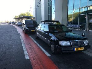 Larnaca airport taxis Larnaca airport black taxis waiting on the line
