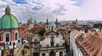 A view over Prague city