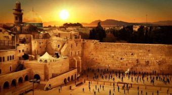 Jerusalem city sunset