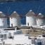 White buildings in Mykonos