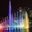fountain with lights at night in malaysia