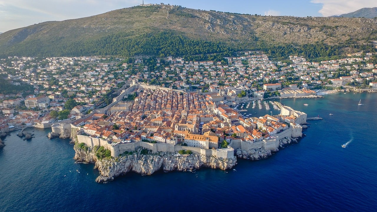 view point over dubrovnik croatia