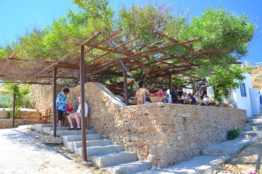 mykonos places to eat near Agios Sostis Beach