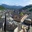 Aerial view of Salzburg city. Explore all transfer options from Salzburg Airport to the city center.