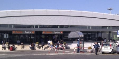 Front view of Roma Ciampino Airport.