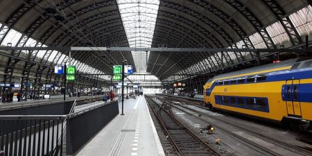 train station in Amsterdam
