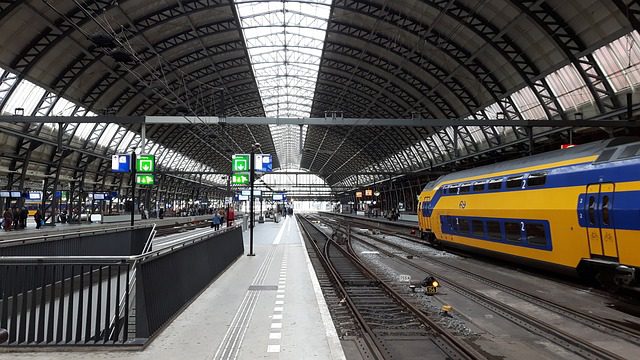train station in Amsterdam