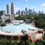 Atlanta skyline aerial view