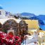 View over the bay of Santorini, Greece.