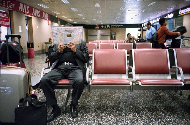 waiting at the airport