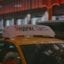 yellow Moscow taxi with big roof sign