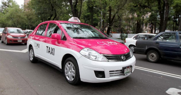 mexico city taxi mexico city pink taxi