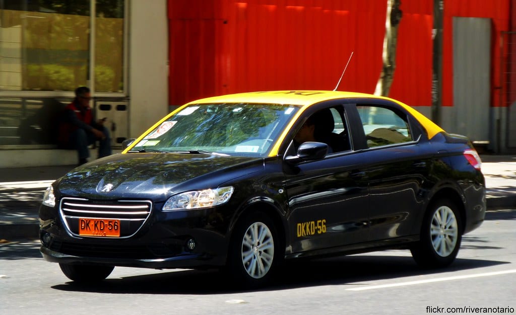 Santiago taxi taxi in santiago chile