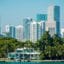 skyline view of miami beach in florida