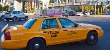 las vegas taxi yellow taxi cab in las vegas