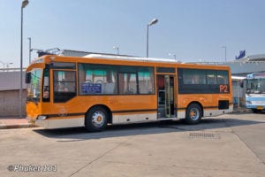 orange bus in phuket thailand
