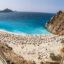 sandy beach and bright sea waters of Antalya