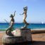 Puerto Vallarta statue near the beach.