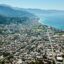 Aerial view of Puerto Vallarta city with easy access to taxi services from Riga Airport