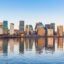 Oslo downtown viewed from across the water. Take an Oslo taxi and start exploring.