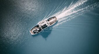 ferry drone view