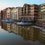 Bristol City Center along the water
