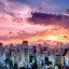 Colorful Sunset Over The City of Caracas in Venezuela