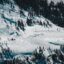 Aerial shot of ski piste in Northstar