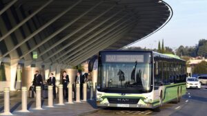 bilbao-airport-bus Bizkaibus airport bus in Bilbao