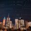 Melbourne skyline at night