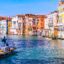 colorful homes along the water in Venice