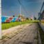 Kinshasa in the Democratic Republic of Congo. A path in Kinshasa