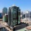 Aerial view on the main street of Harare in Zimbabwe