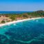Aerial view of a beautiful beach with crystal clear water, Pattaya Beach, Thailand, photographed in the daytime