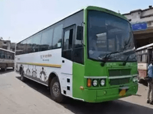 UPSRTC-bus-delhi-india Bus operated by UPSRTC in India