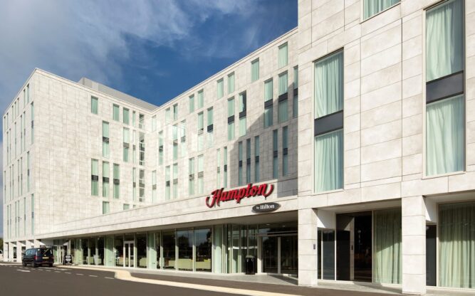 Exterior of Hampton by Hilton London Stansted Airport